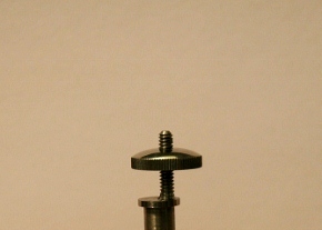 Close-Up of an Offset ABR-1 Stud and a Spherical Thumbwheel