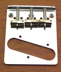 Callaham Tele Bridge Assembly for American Standard or American Series Guitars w/ 3 Brass Enhanced Compensated Saddles.