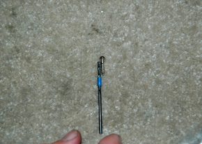 Mounting screw compared to drill length